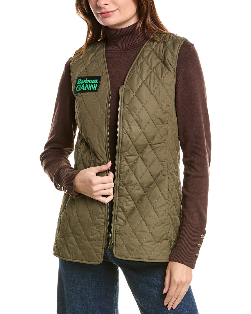 

Двусторонний жилет Barbour GANNI Betty, зеленый