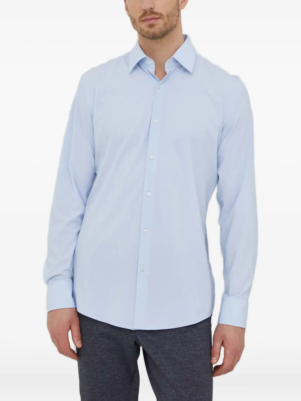 

Рубашка на пуговицах Boss, синий