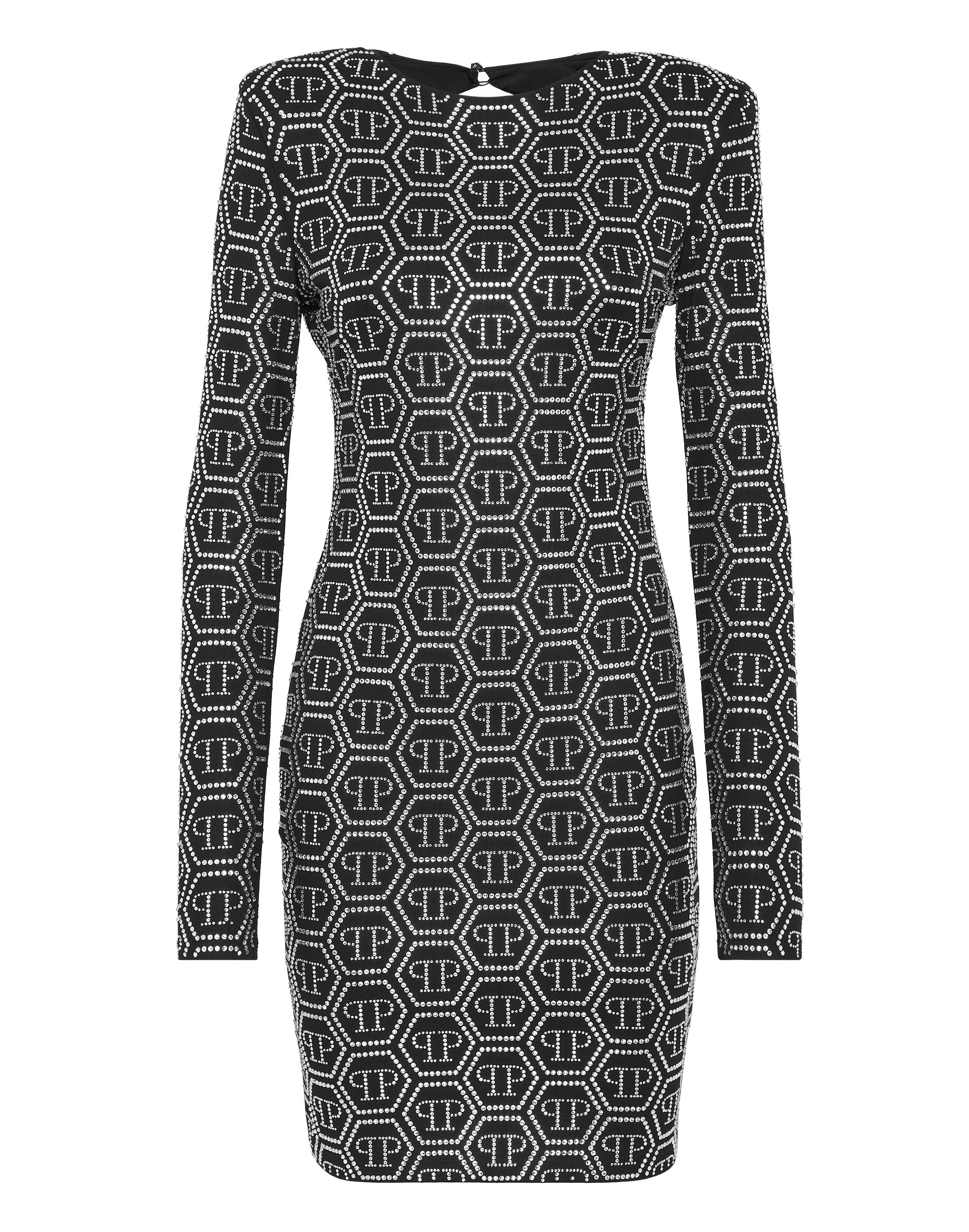 

Мини-платье LS Monogram PHILIPP PLEIN, черный
