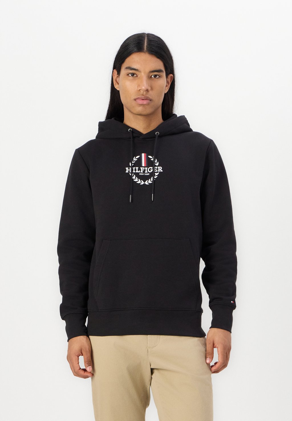 

Толстовка GLOBAL STRIPE WREATH TEE HOODY - Hoodie Tommy Hilfiger, черный