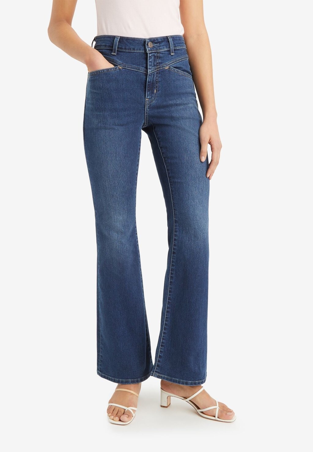 

Джинсы Bootcut 726™ HIGH RISE FLARE Levi's, темно-синий деним