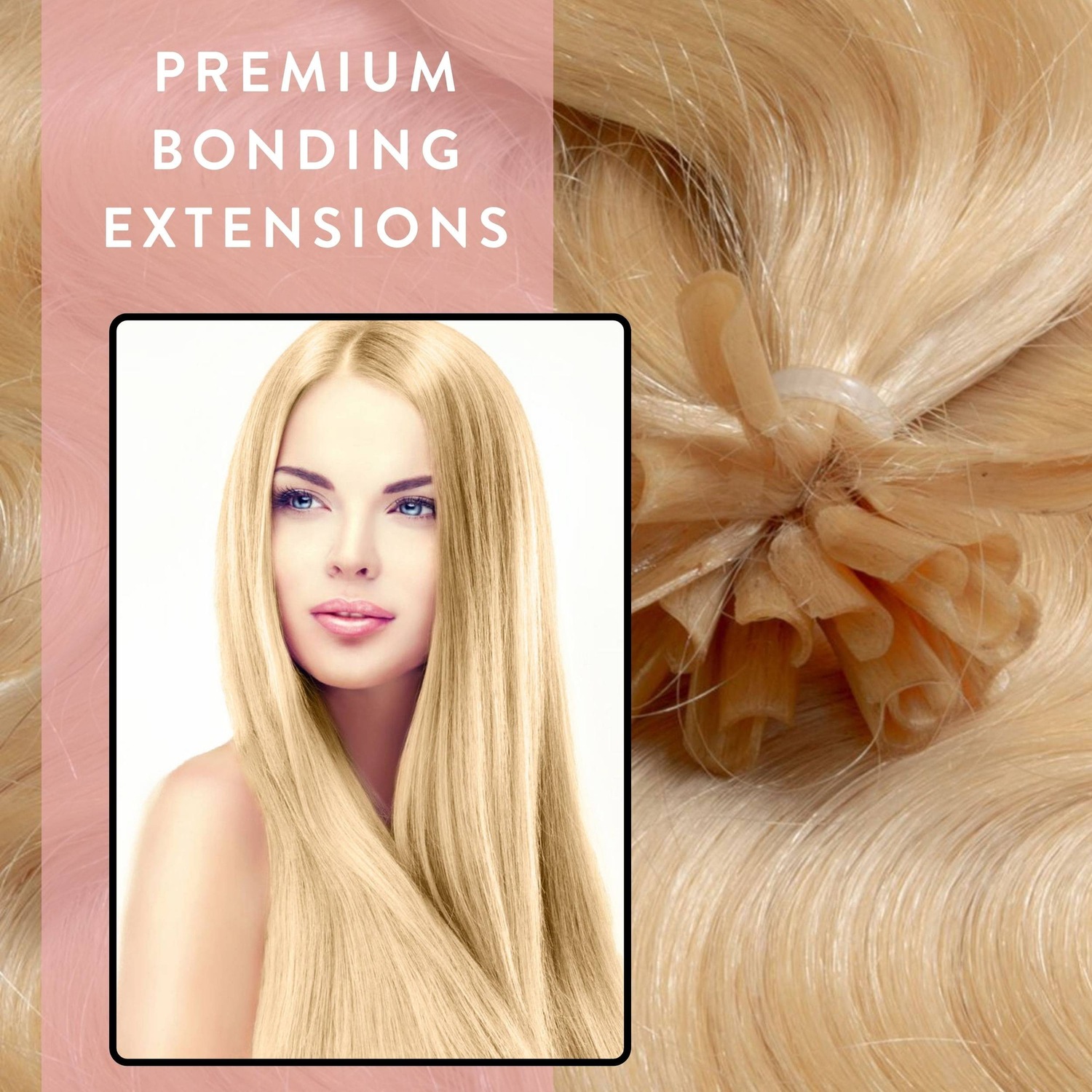 Накладные волосы bonding extensions premium echthaar #9/0 lichtblond 0,8g Hair2Heart, 60cm, количество 25 шт. — фото 2