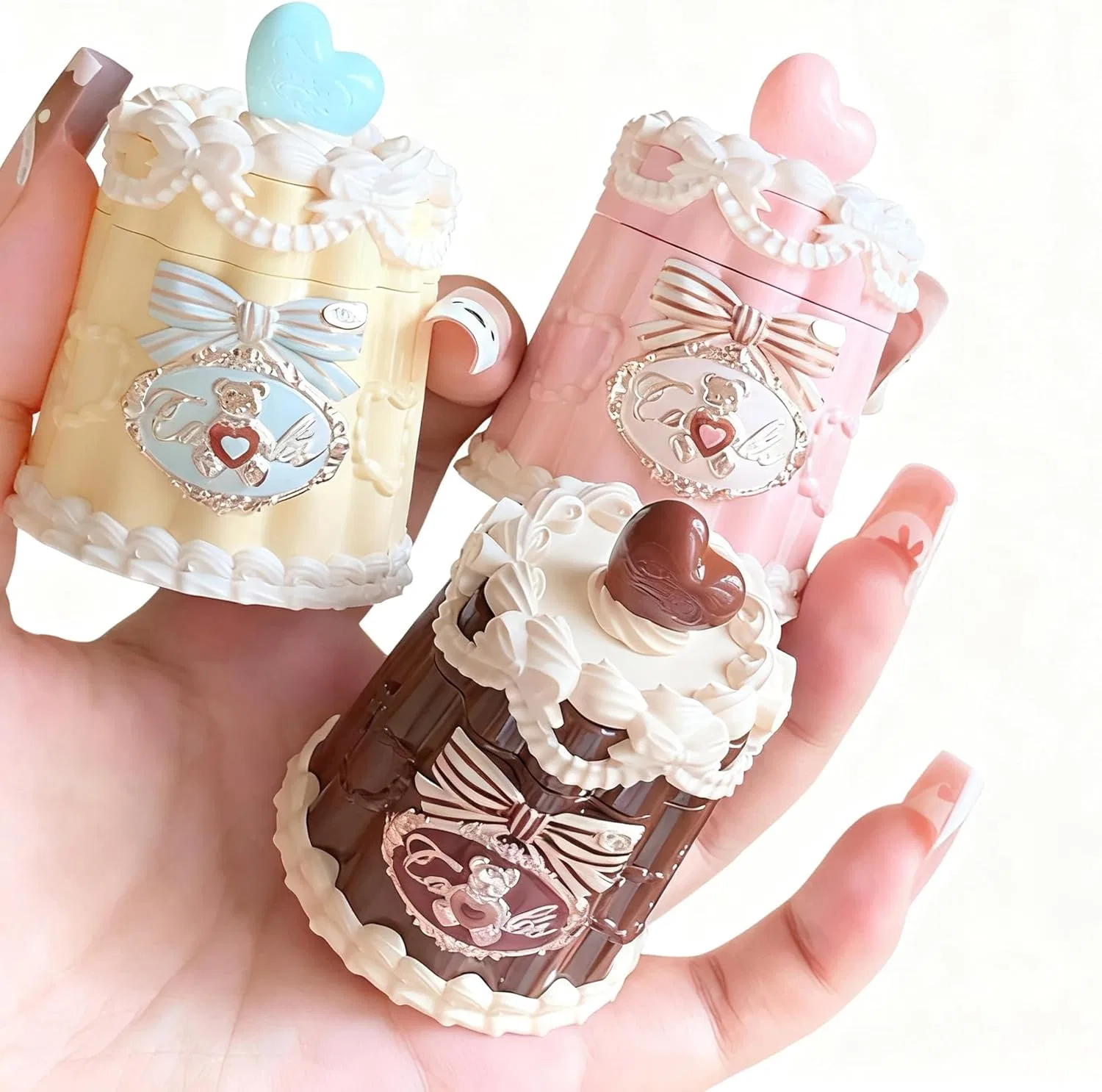 Губная помада Sweet Honey Bear FlowerKnows, тинт-бальзам, 1 шт, цвет JE02 Shukiri Bear