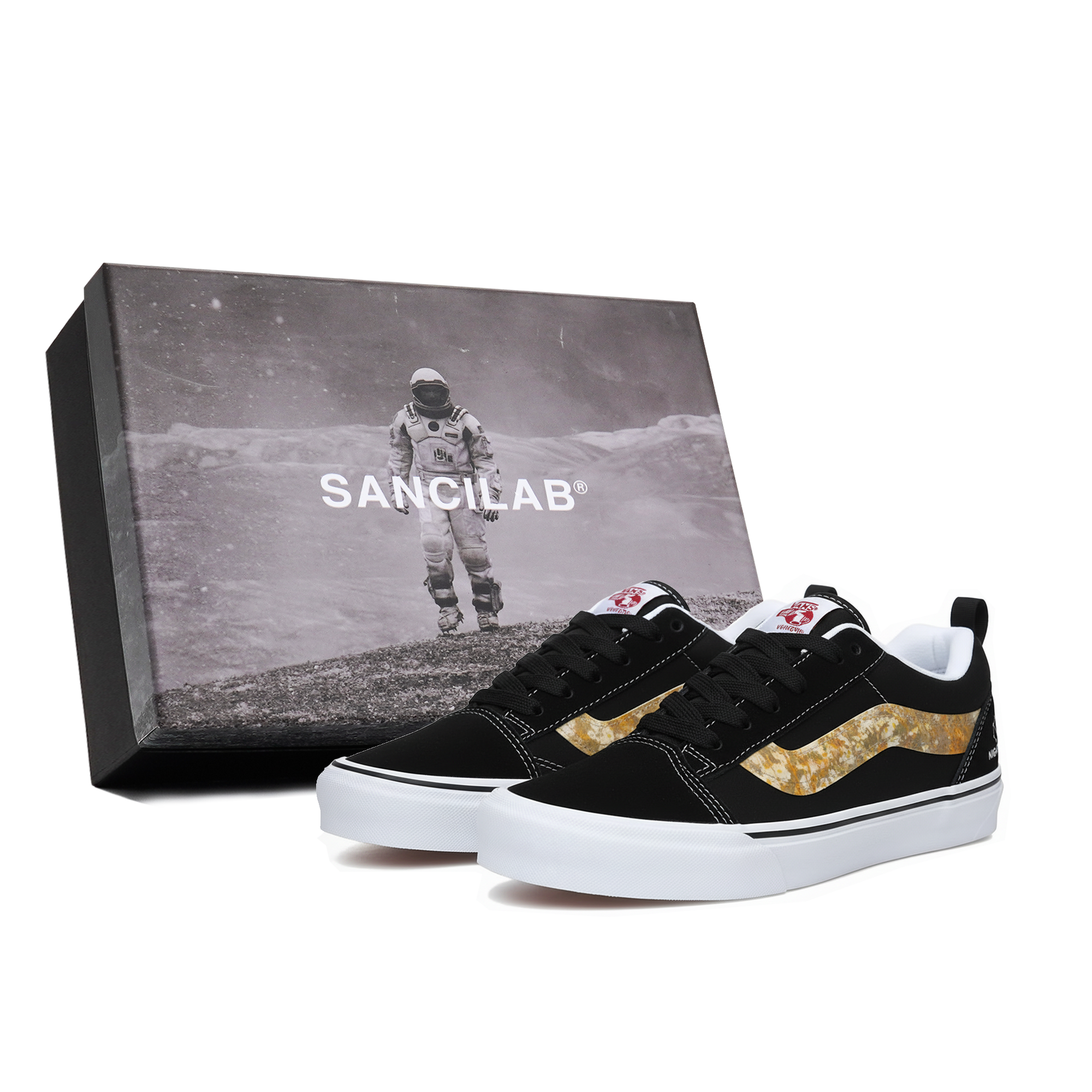 

Vans Knu Skool устойчивые к истиранию низкие кроссовки для скейтбординга Unisex Black