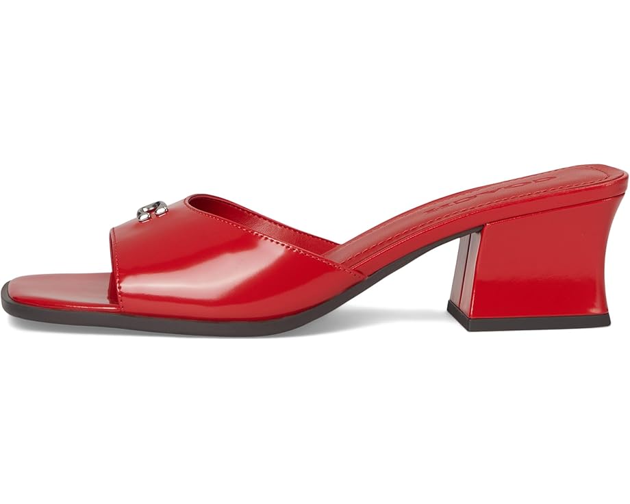 Туфли COACH Sculpted C Leather Block Heel Sandals, цвет Sport Red — фото 4