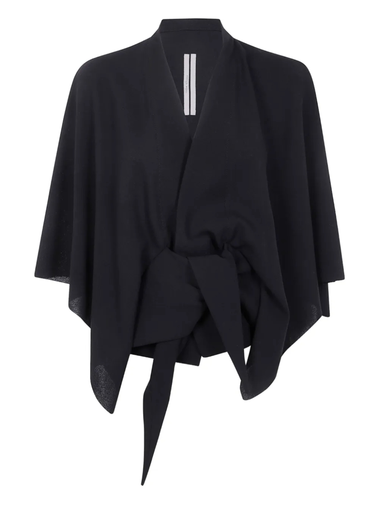 

Топ Rick Owens tie-front cape top, черный