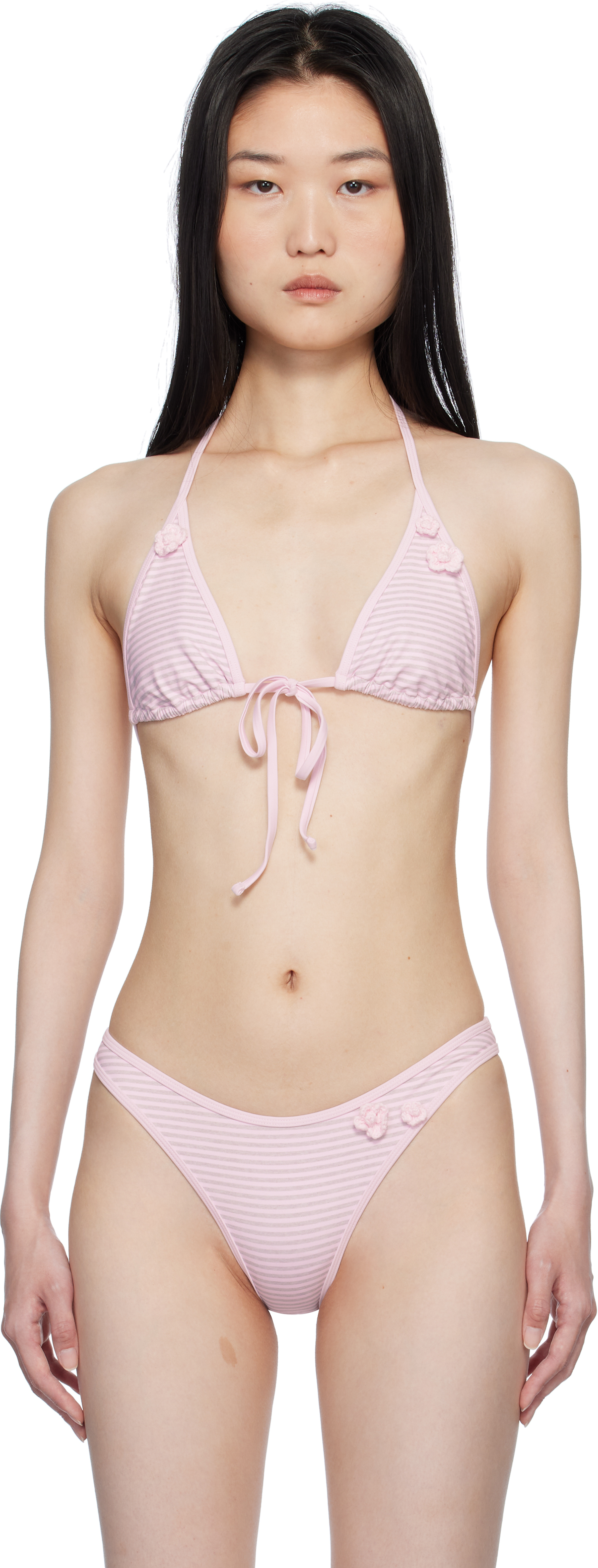 

Розовый Рай Микро Холтер Бикини Топ Frankies Bikinis