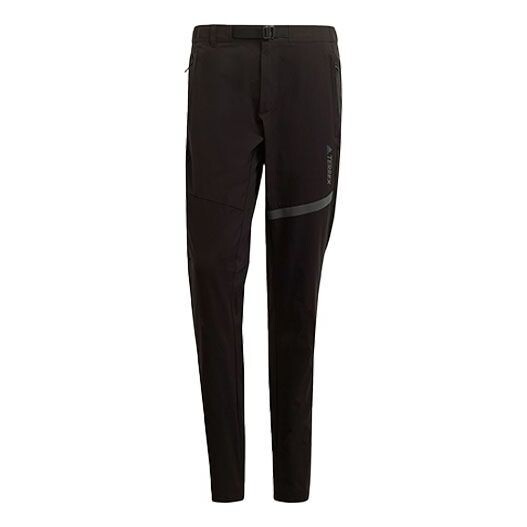 

Спортивные штаны adidas Terrex Insp Ms Pants Outdoor mountaineering waterproof Reflective Logo Sports Long Pants Black, черный