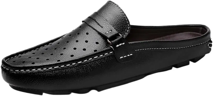 Туфли лоферы кожаные мужские, Black DHFIRUFSHLO