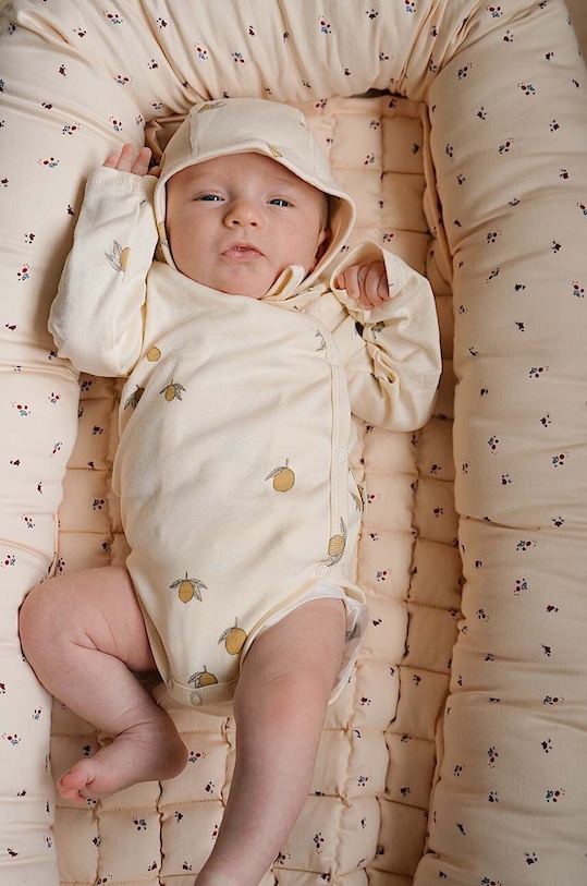 

Боди для новорожденных NEWBORN BODY GOTS Konges Sløjd, бежевый