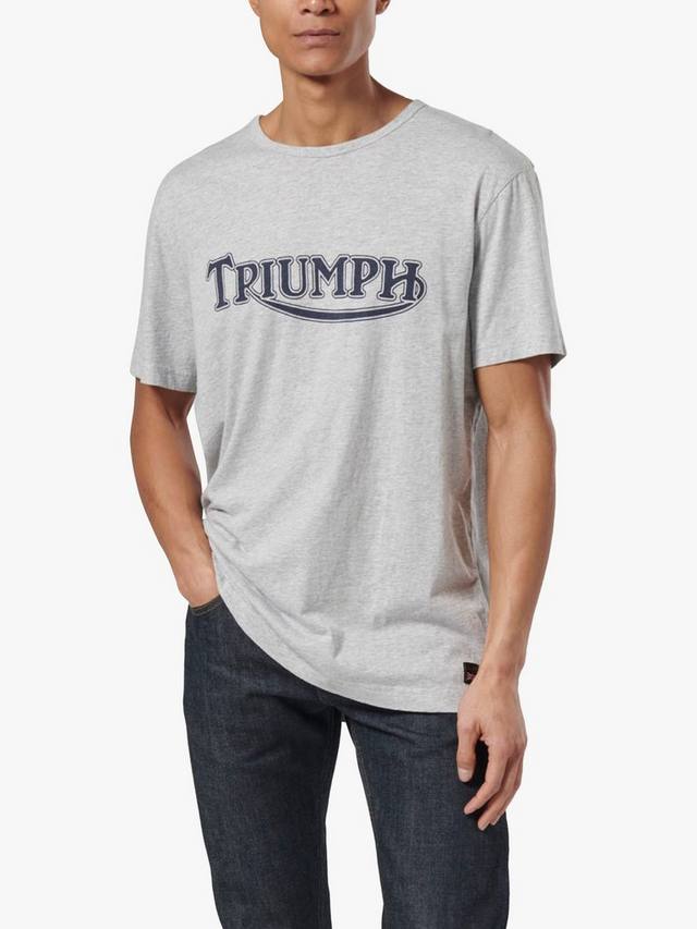 

Футболка с вилочным уплотнением Triumph Motorcycles, цвет Silver Marl