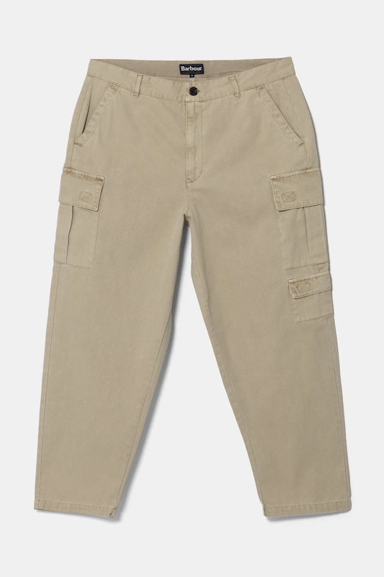 

Хлопковые брюки Barbour, бежевый