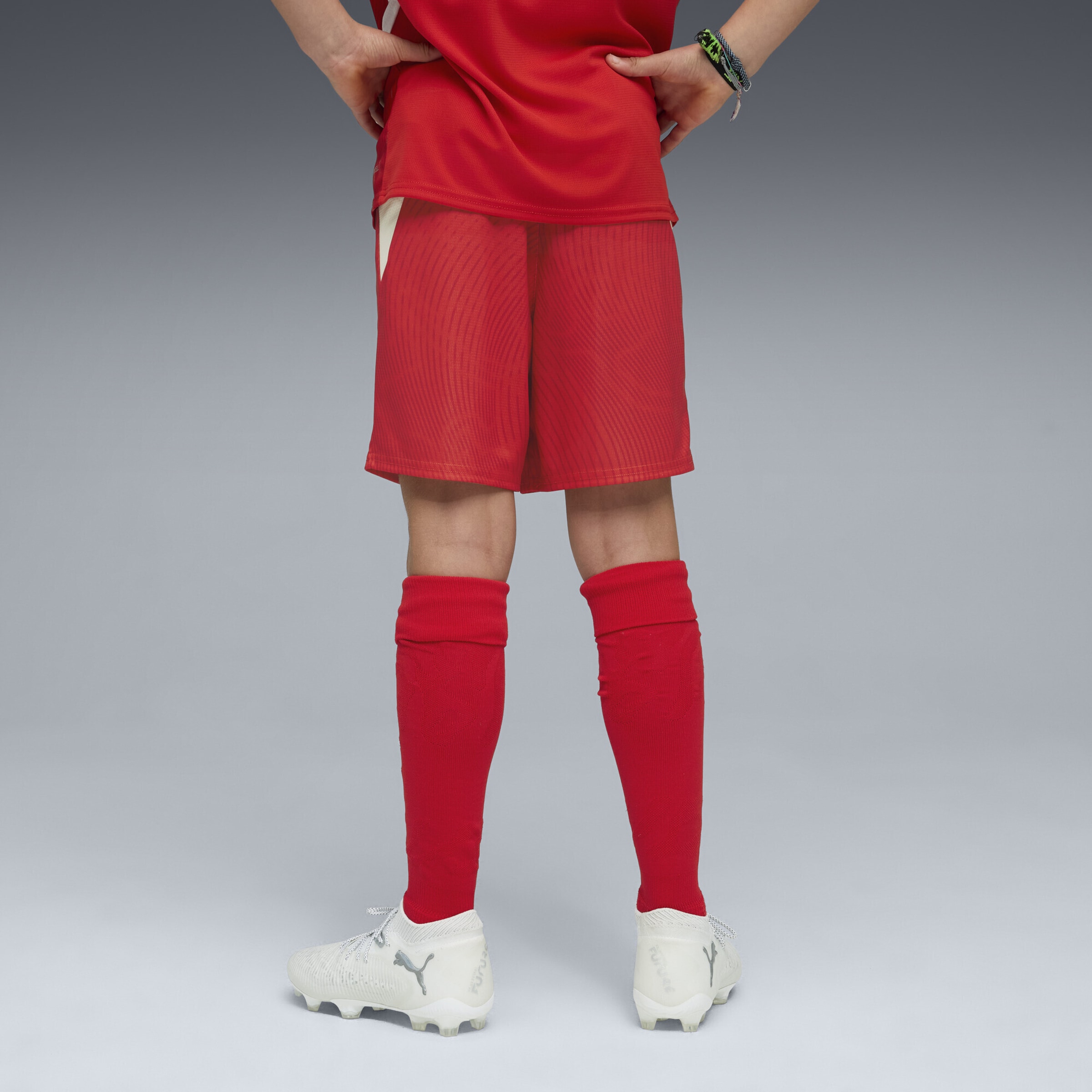 PUMA Шорты для тренировок Regular 'Schweiz 2026' в красном цвете — фото 4