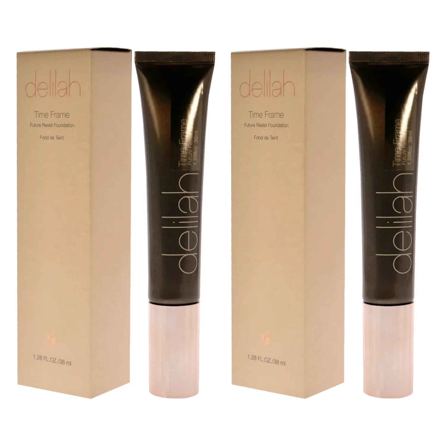 Тональный крем Future Resist SPF 20 - Nutmeg от Delilah для женщин - 37 г - упаковка из 2 штук, коричневый — фото 4