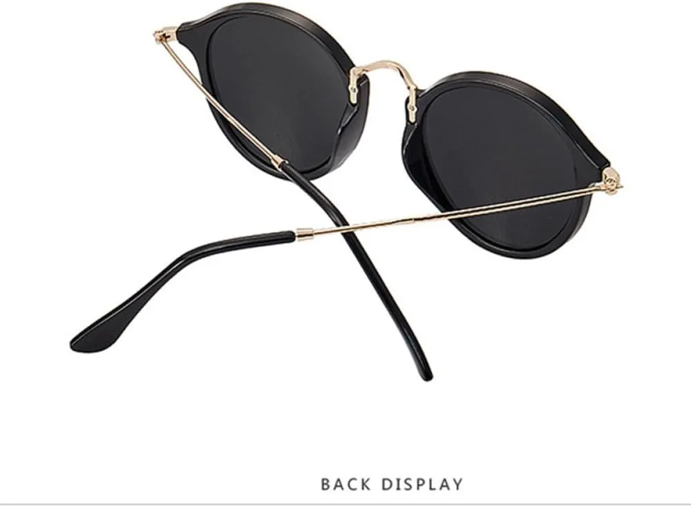 

Солнцезащитные очки для женщин/мужчин, винтажные круглые солнцезащитные очки, защита от ультрафиолета UV400 TYUVIVO, 10-leopard-darkgreen