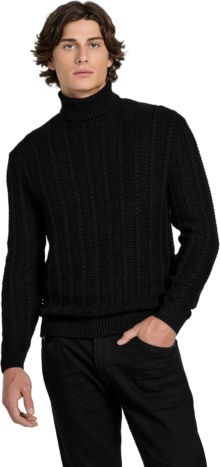 

Эко свитер Brandon с кабельной вязкой и воротником-стойкой GUESS