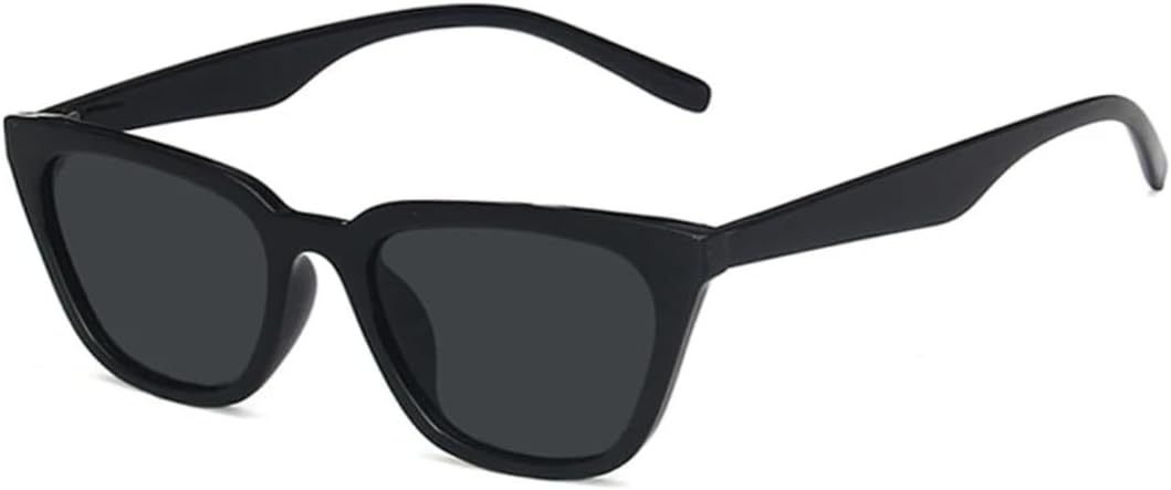 

Солнцезащитные очки с защитой UV400 | «Кошачий глаз», маленькая оправа, цветные линзы | для женщин и мужчин, для занятий спортом на открытом воздухе и вождения DSVIGF, Black Gray