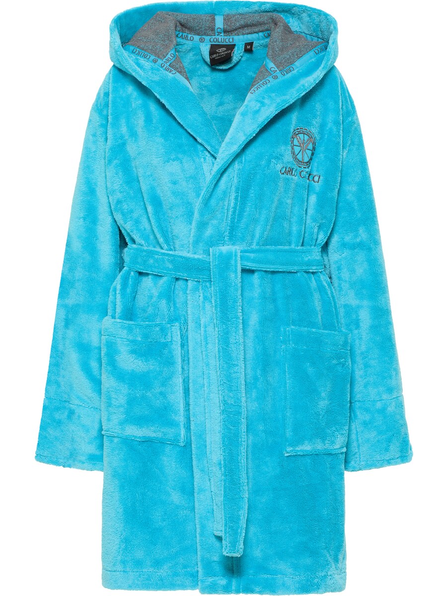 

Халат Carlo Colucci Short Bathrobe Coma, бирюзовый