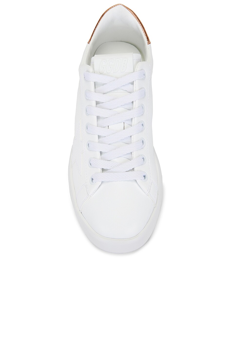 Кроссовки Golden Goose Pure Star, цвет White & Bronze — фото 4