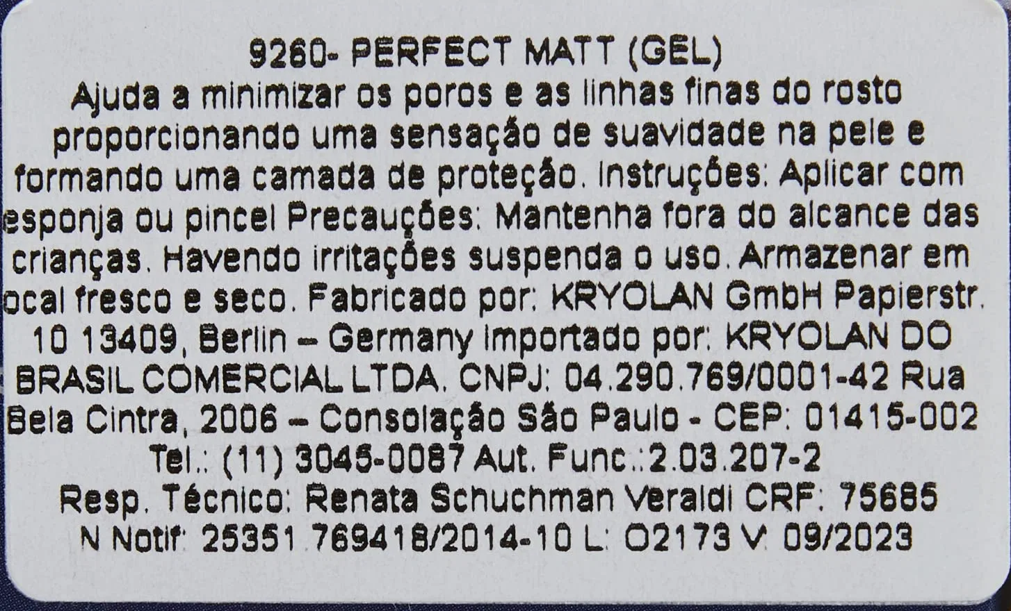 Матирующая основа под макияж «Perfect Matt Foundation Make-Up» 40 мл от Kryolan Kryolan — фото 2