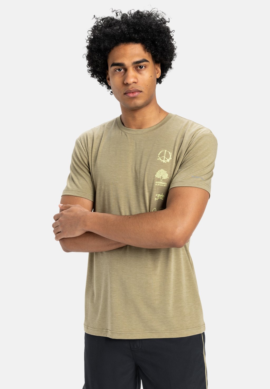 

Спортивная футболка COASTAL RUN SS Quiksilver, песочный