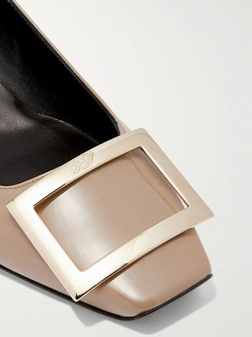 Лакированные туфли Belle Vivier Trompette 45 Roger Vivier, бежевый — фото 4