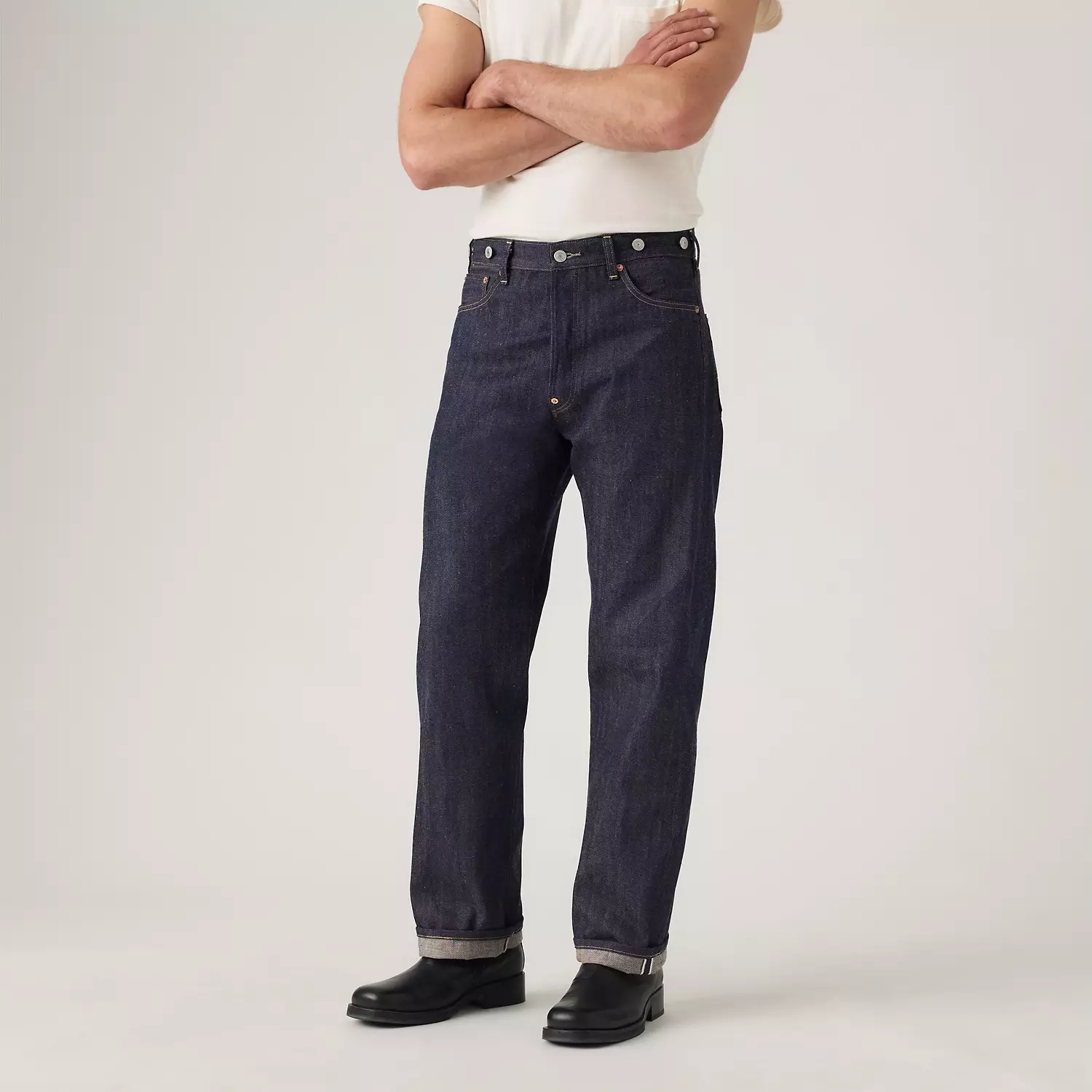 Сделано в Японии, 1980-е годы, 501 Original Fit мужские джинсы Levi's, цвет Rigid - Dark Wash — фото 2