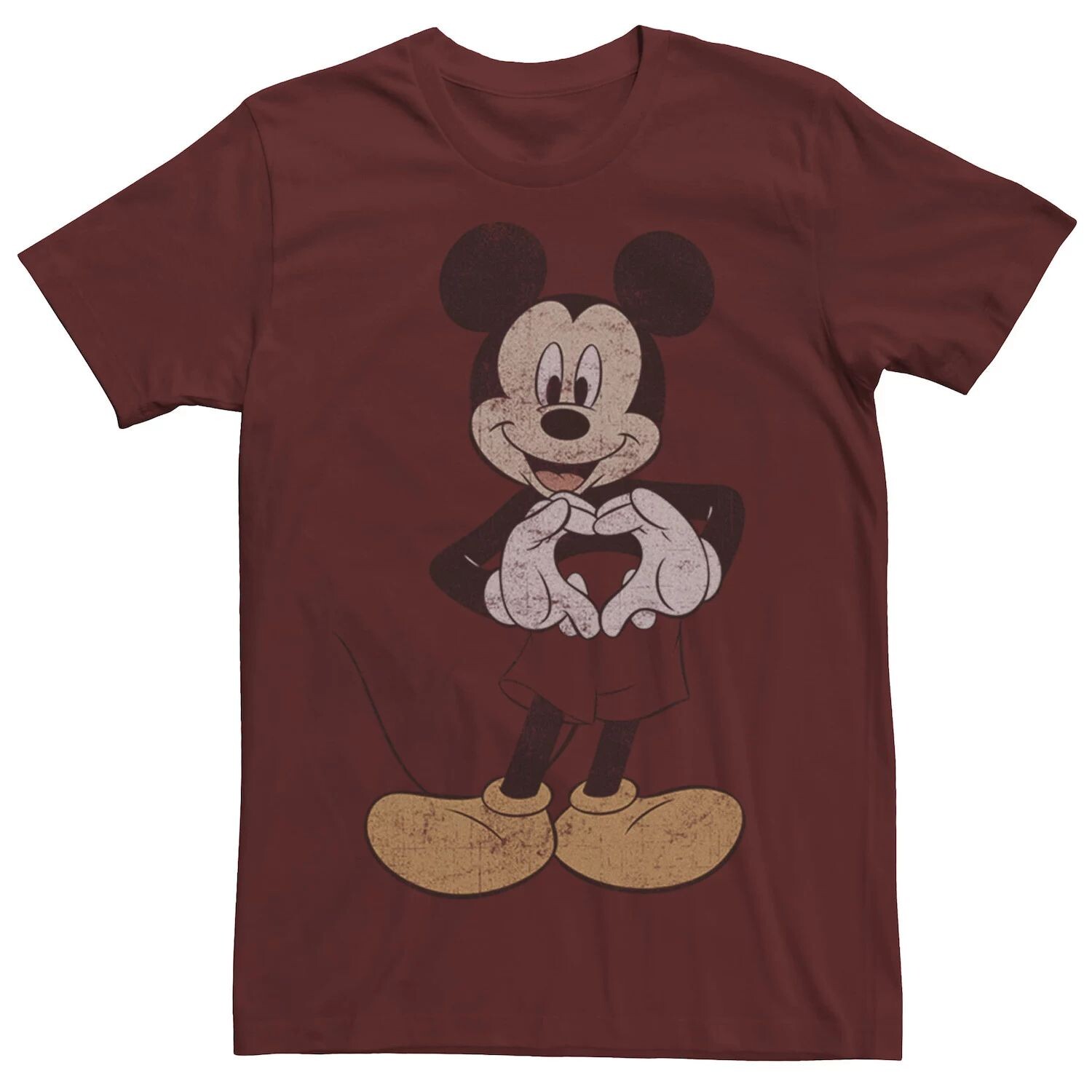 

Мужская футболка Disney Mickey And Friends Mickey Mouse Heart Hands Licensed Character