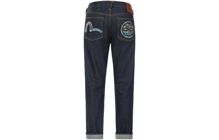 

Джинсы мужские деним синие Evisu, синий