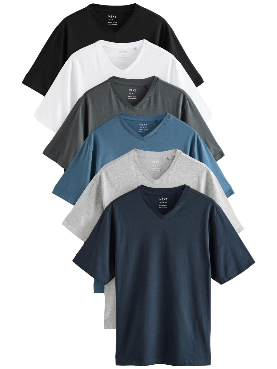 

Классическая футболка Next Shirt Essential, цвет dark blue/grey/black/white