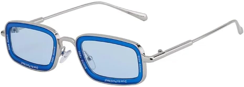 

Роскошные металлические прямоугольные солнцезащитные очки для женщин и мужчин, винтажные, в маленькой оправе, модные, в стиле панк, для активного отдыха VFDHN, Tyj286-8