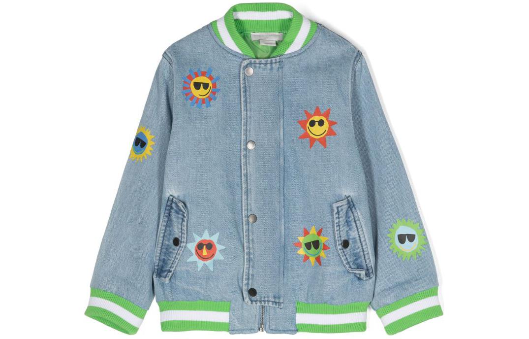 Stella McCartney Детская футболка SS24 Light Blue — фото 3