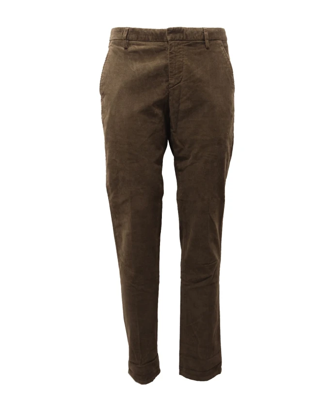 

Темно-Зеленые вельветовые брюки из хлопка Dondup, зеленый