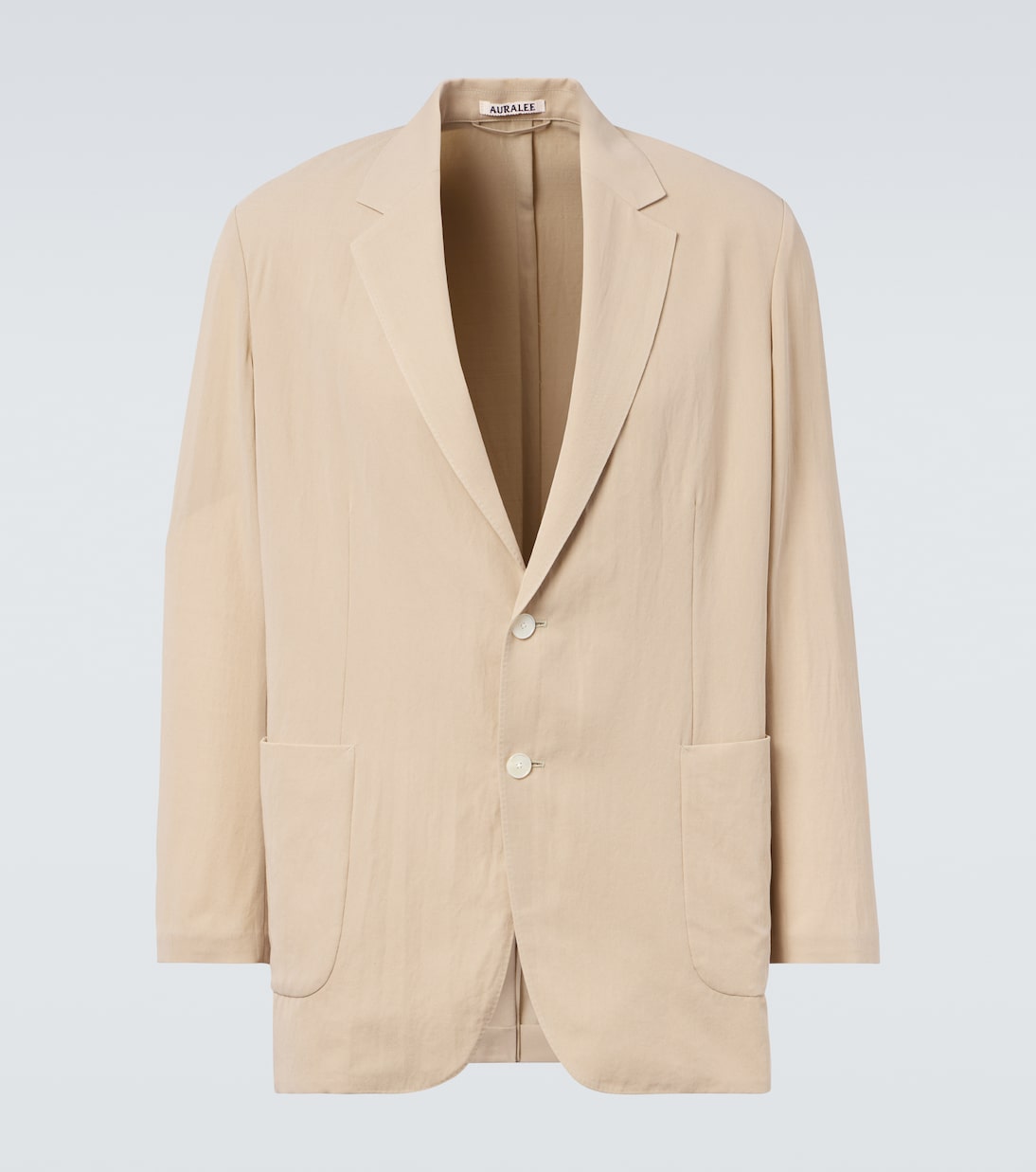 

Хлопковый и шерстяной габардиновый блейзер Auralee, Light Khaki