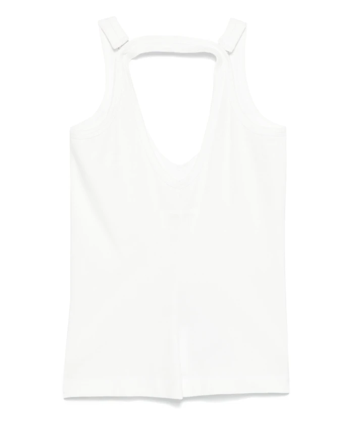 

Белоснежная майка Mm6 Maison Margiela, белый