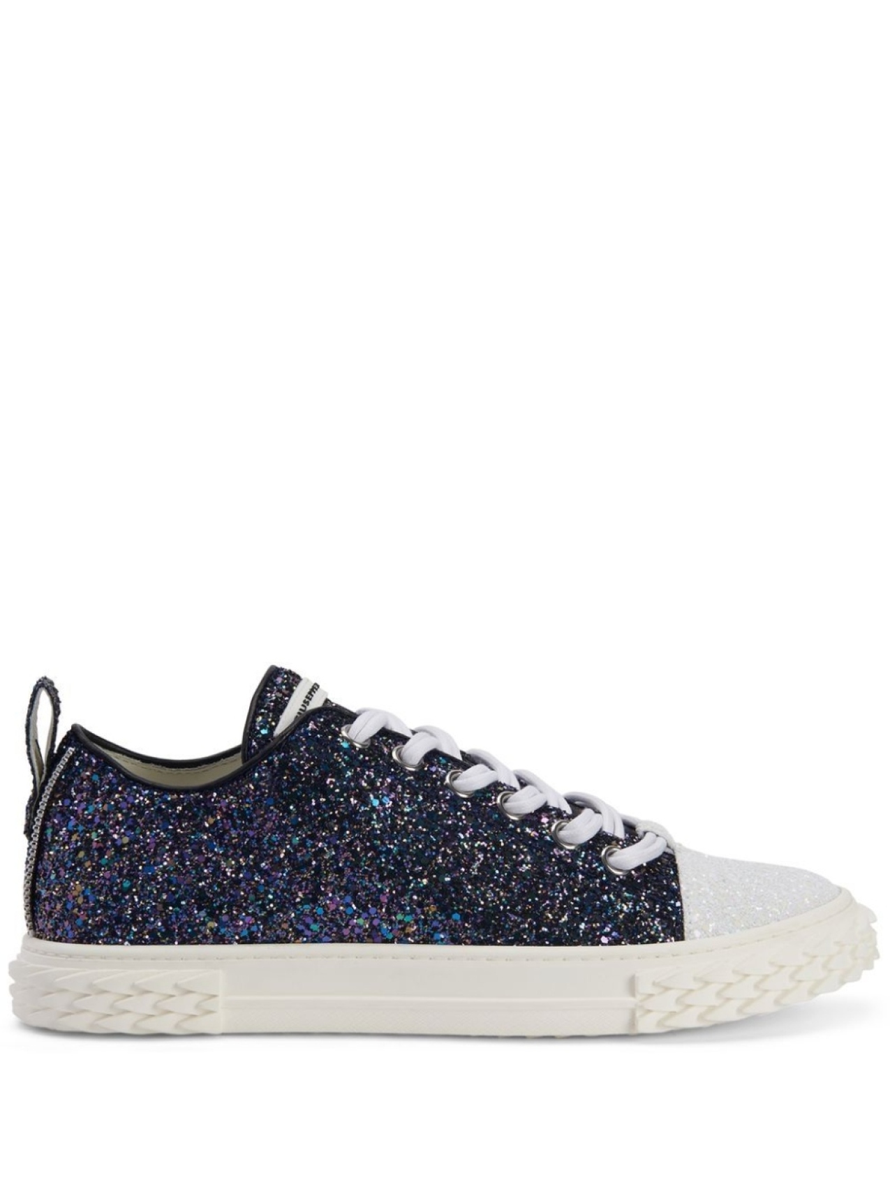 Кеды с блестками Giuseppe Zanotti, черный