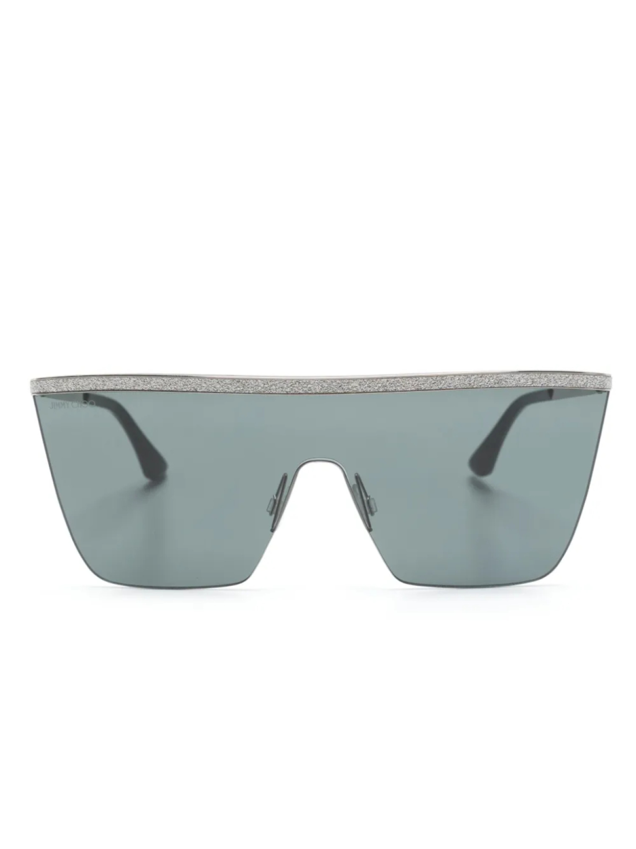 

Jimmy Choo Eyewear солнцезащитные очки-маска Leahs, черный