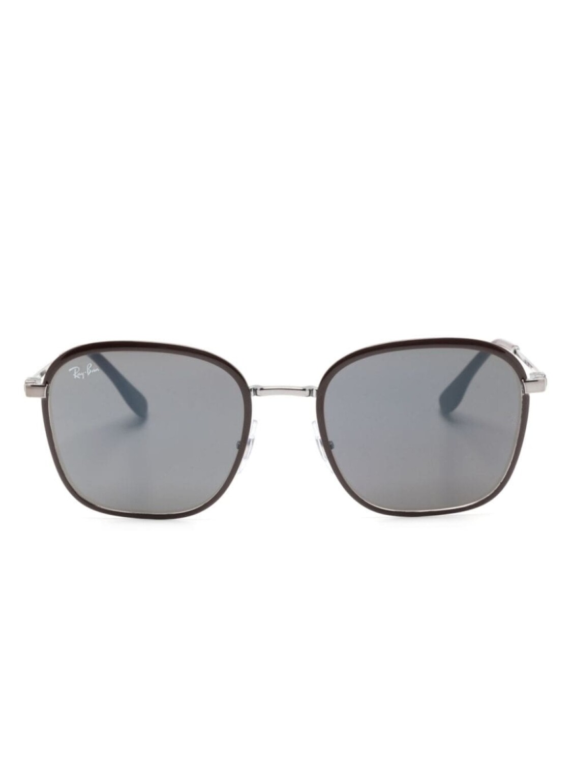 

Ray-Ban солнцезащитные очки в квадратной оправе, коричневый