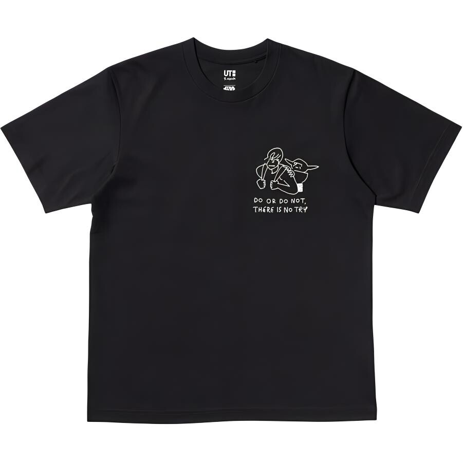 Футболка Yu Nagaba Collaboration для мужчин 09 черная Uniqlo, черный — фото 2