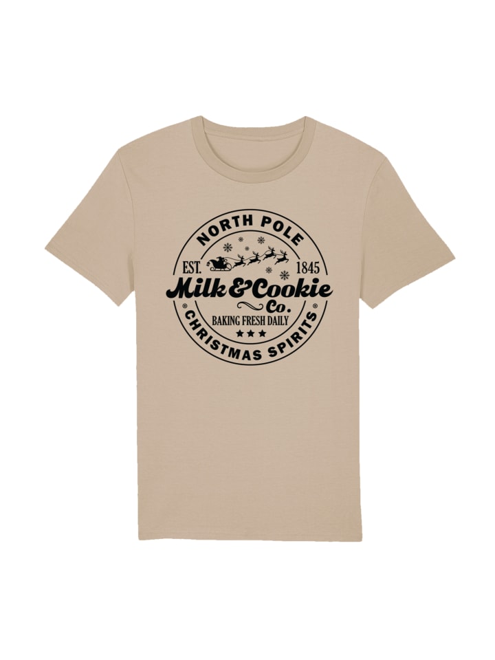 

Футболка F4NT4STIC T-Shirt Milk and Cookie Bakery Retro Weihnachten, цвет desert dust