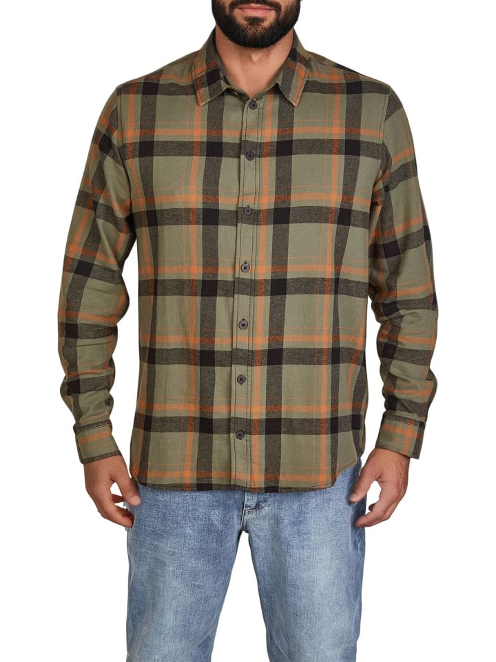 

Рубашка DENIMFY Hemd DFDean, оливковый