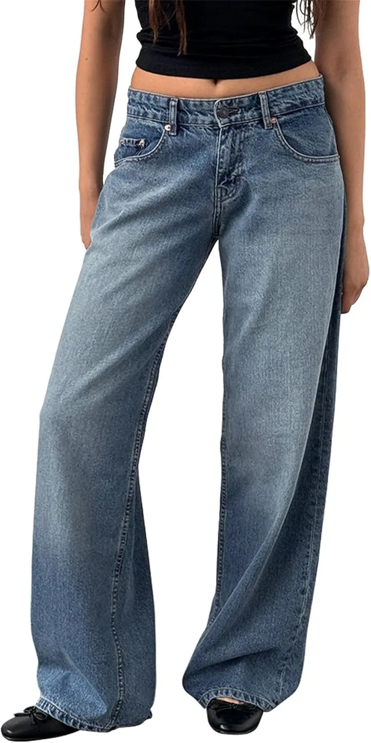 Джинсы женские baggy straight fit — фото 2