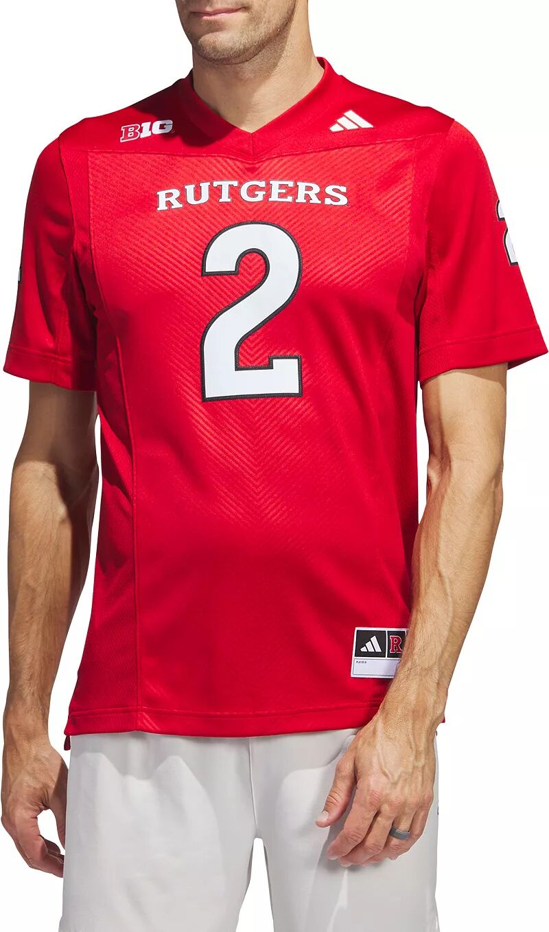 

Мужская футбольная майка Adidas Rutgers Scarlet Knights Scarlet Premier Replica