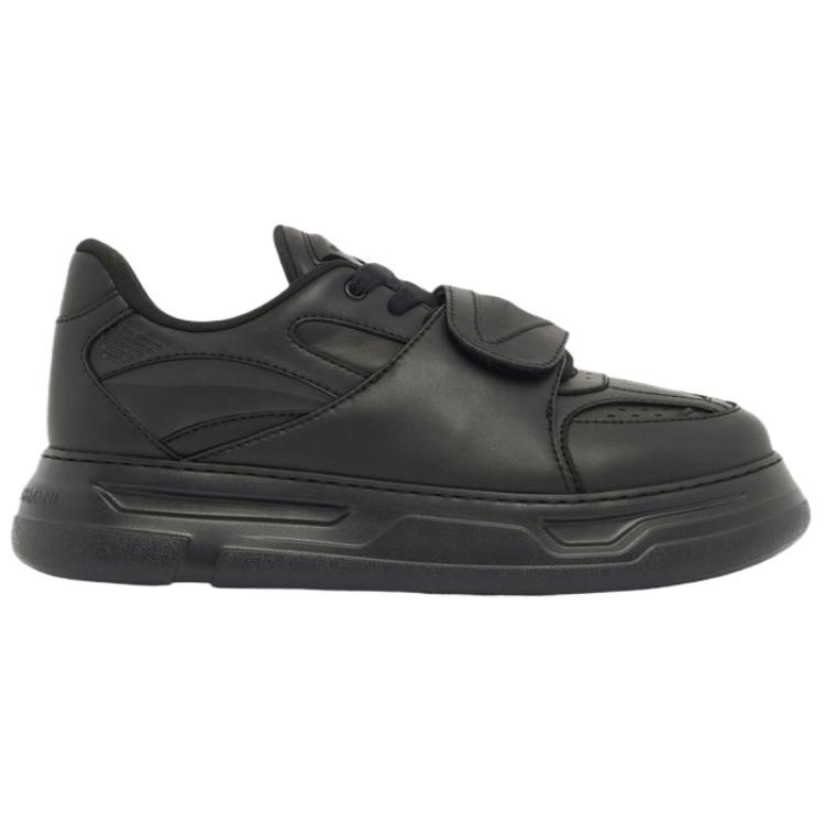 EMPORIO ARMANI Кроссовки для скейтбординга мужские Low top черные — фото 3