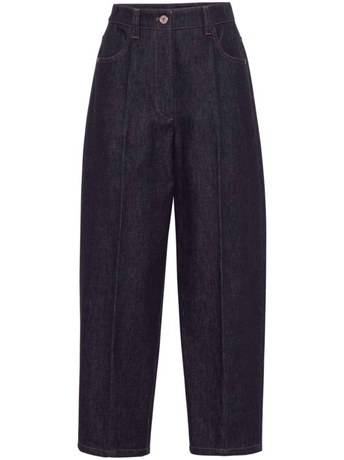 

Brunello Cucinelli зауженные джинсы с завышенной талией, синий