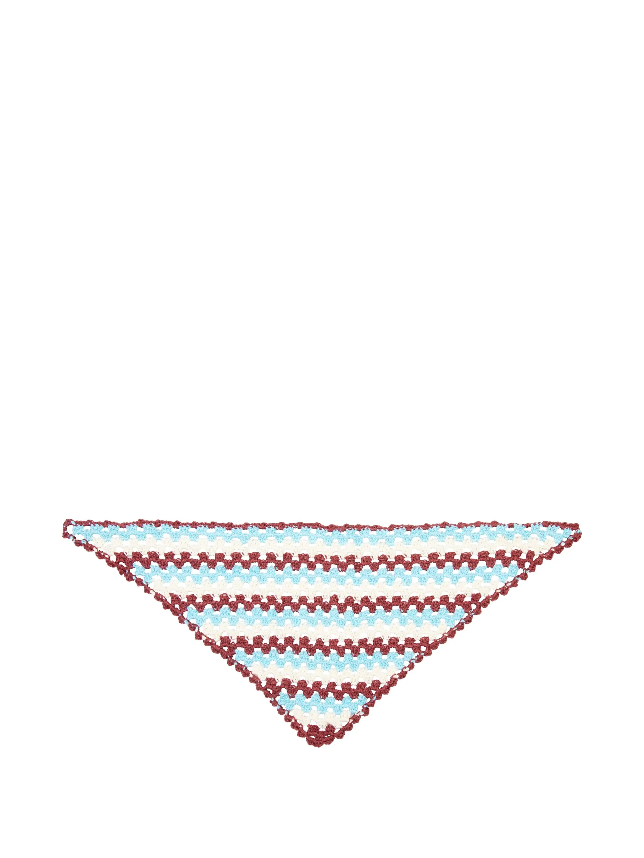 

Полосатое украшение для волос Graviola в технике кроше Isolda, синий