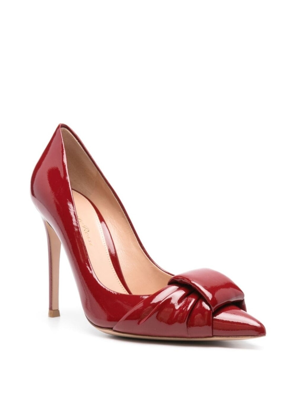 Gianvito Rossi туфли кожаные 100 мм, красный — фото 2