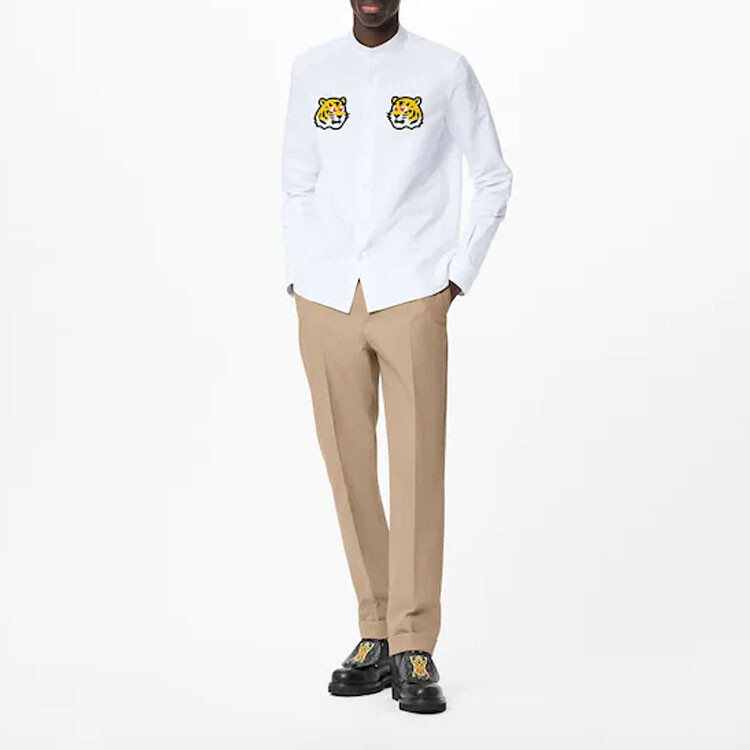 Новые квартальные продукты LV Shirt Men Louis Vuitton, белый — фото 3