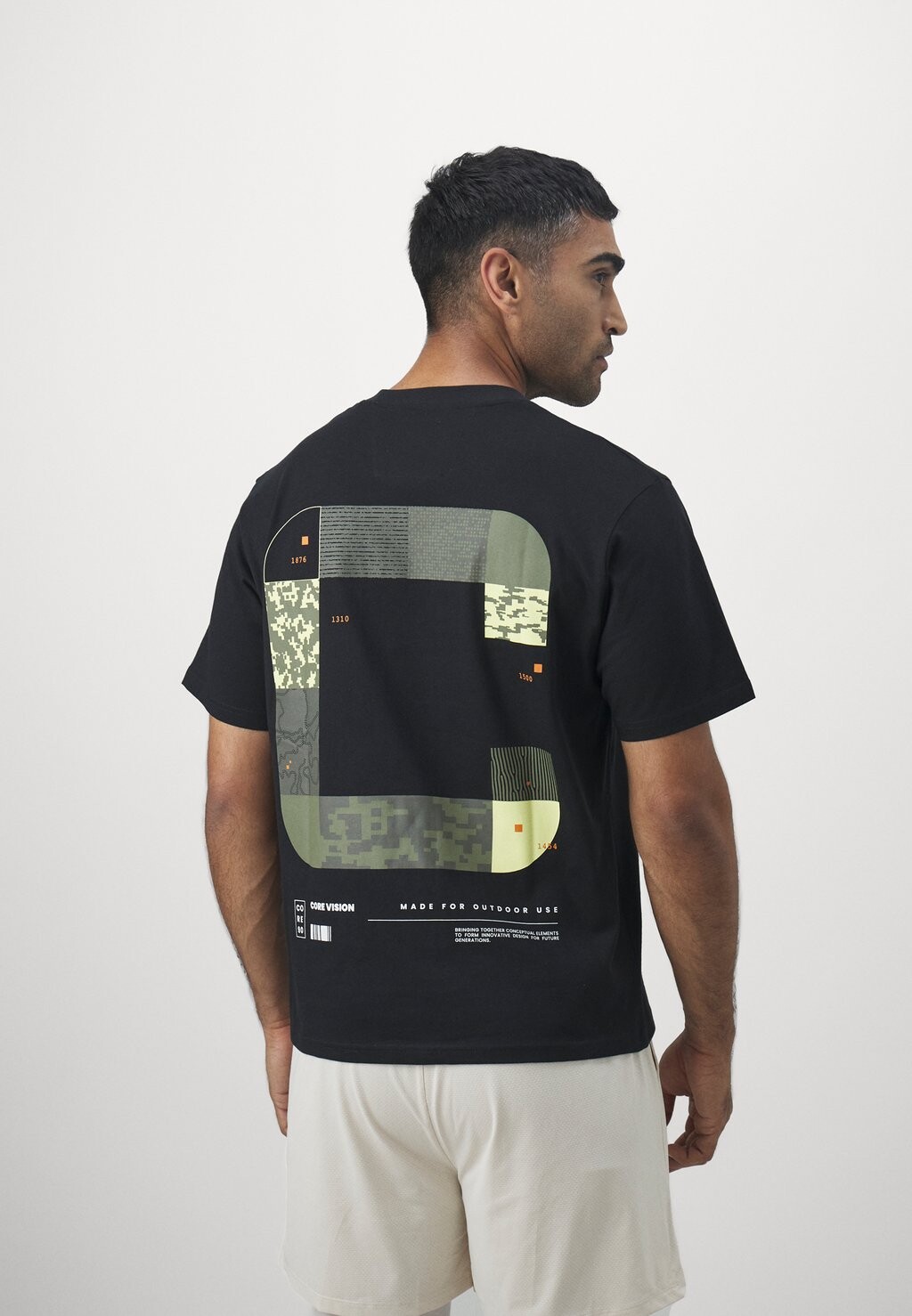 

Принт на футболке JCORAYMER TEE CREW NECK 2 PACK Jack & Jones, черный