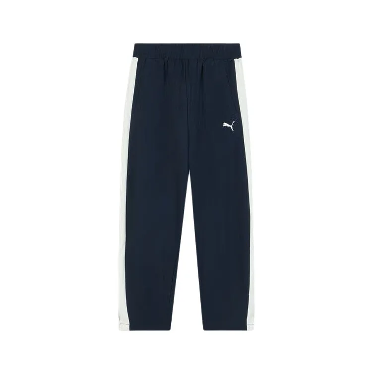 Детские вязаные спортивные штаны Moderate PUMA, Blue/White